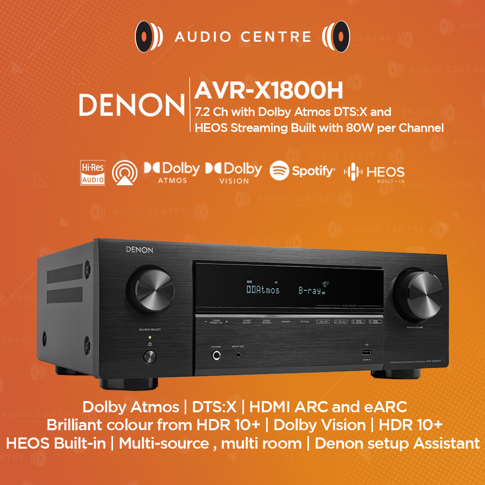 デノン、7.2ch AVアンプ「AVR-X1800H」を10月上旬から110,000円で発売 -